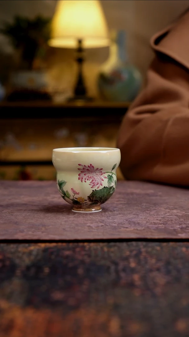 杯景德镇陶瓷杯碗柴烧多人