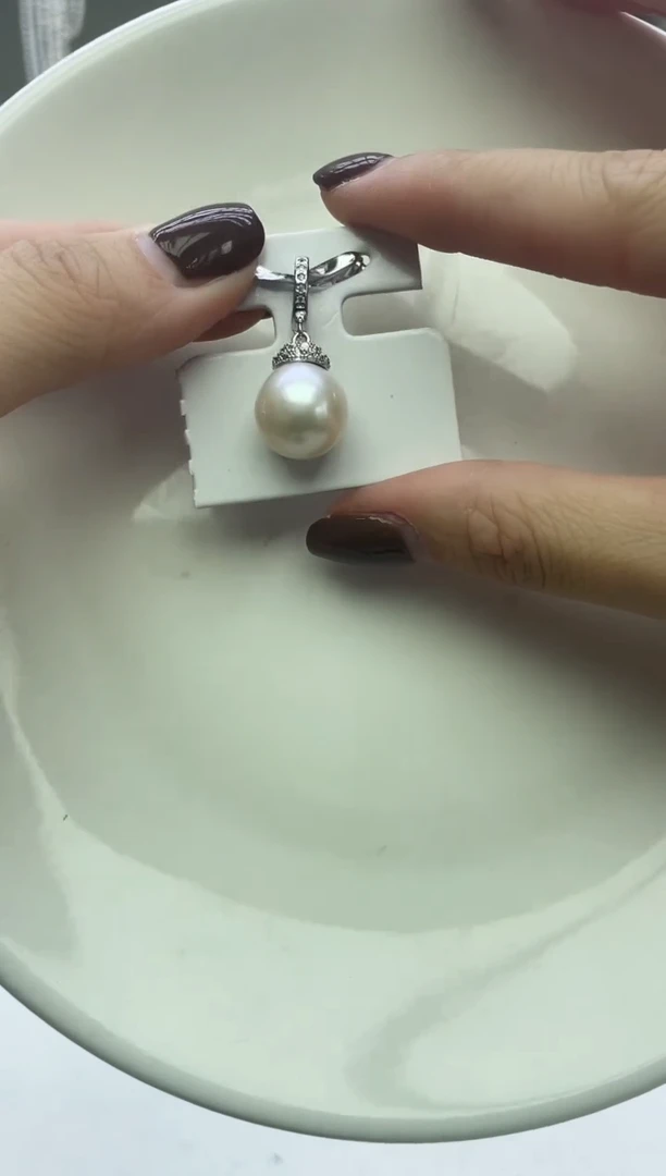 未镶嵌吊坠淡水珍珠白色系吊坠