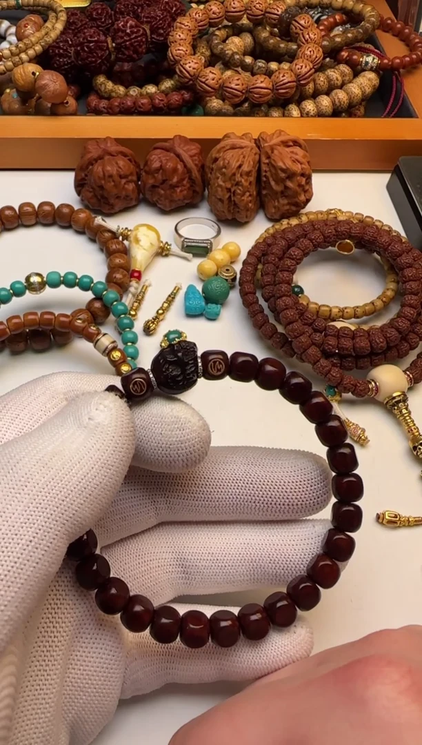 猴头核桃手串桃核6方手串