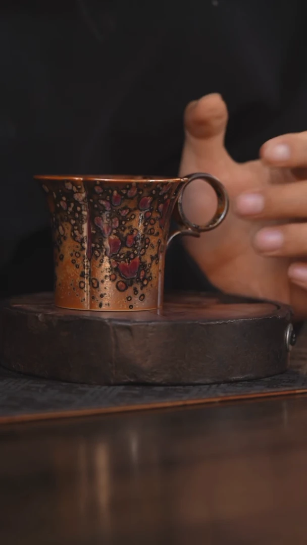 【闪购商品】杯99柴烧柴房陶瓷｜斑鹿咖啡杯