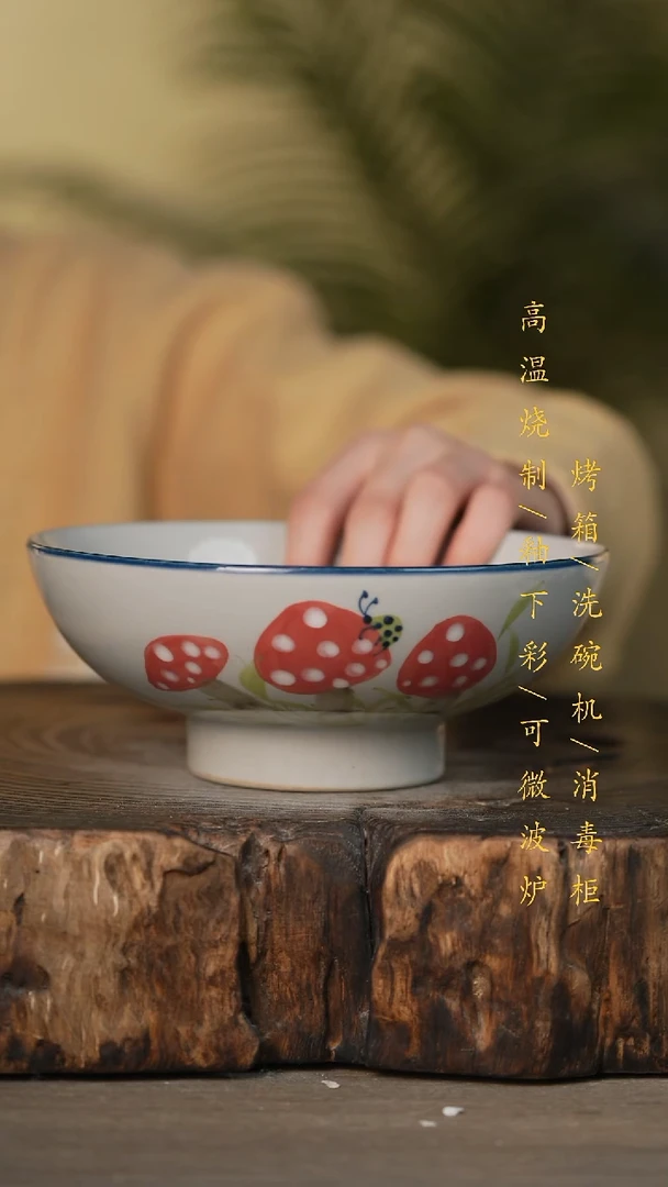 瓷片景德镇高温釉下彩可微波烤箱洗碗机