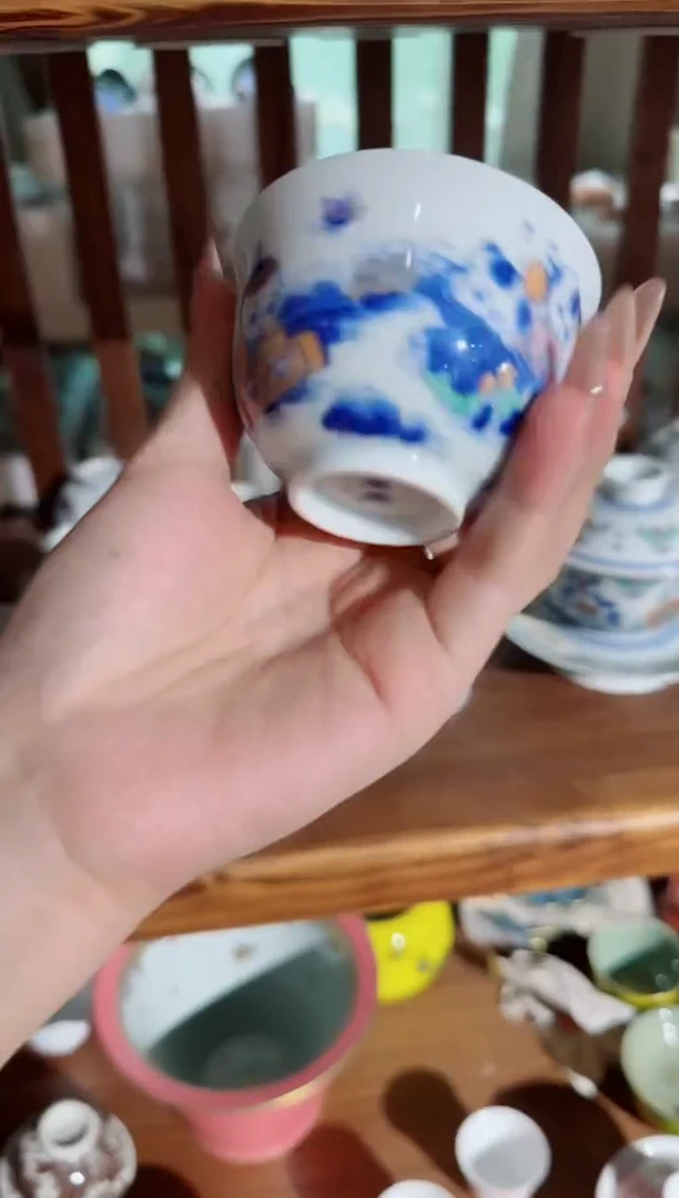 瓷片景德镇瓷器茶器茶杯