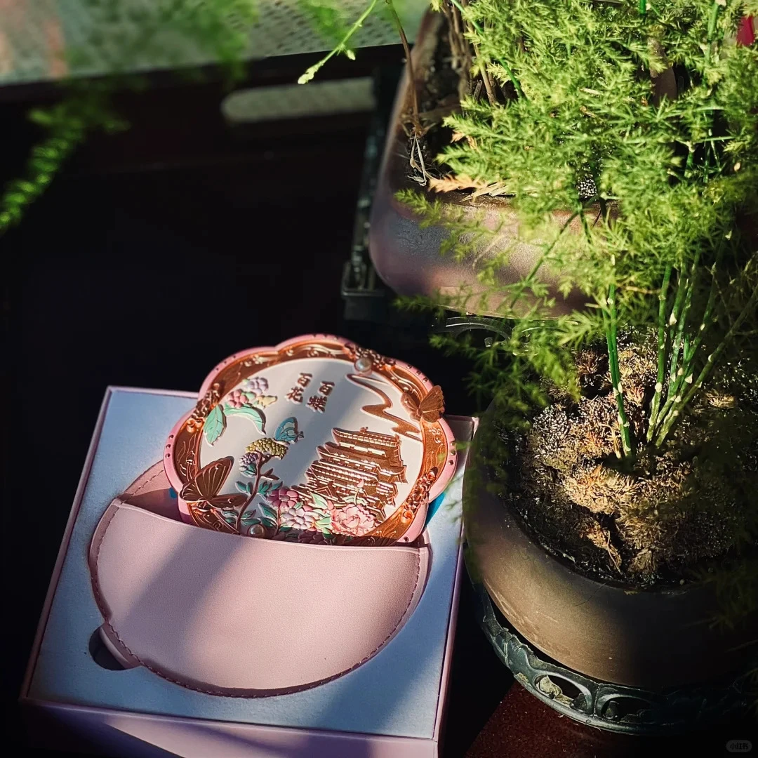 南昌礼物百蝶百花单面镜