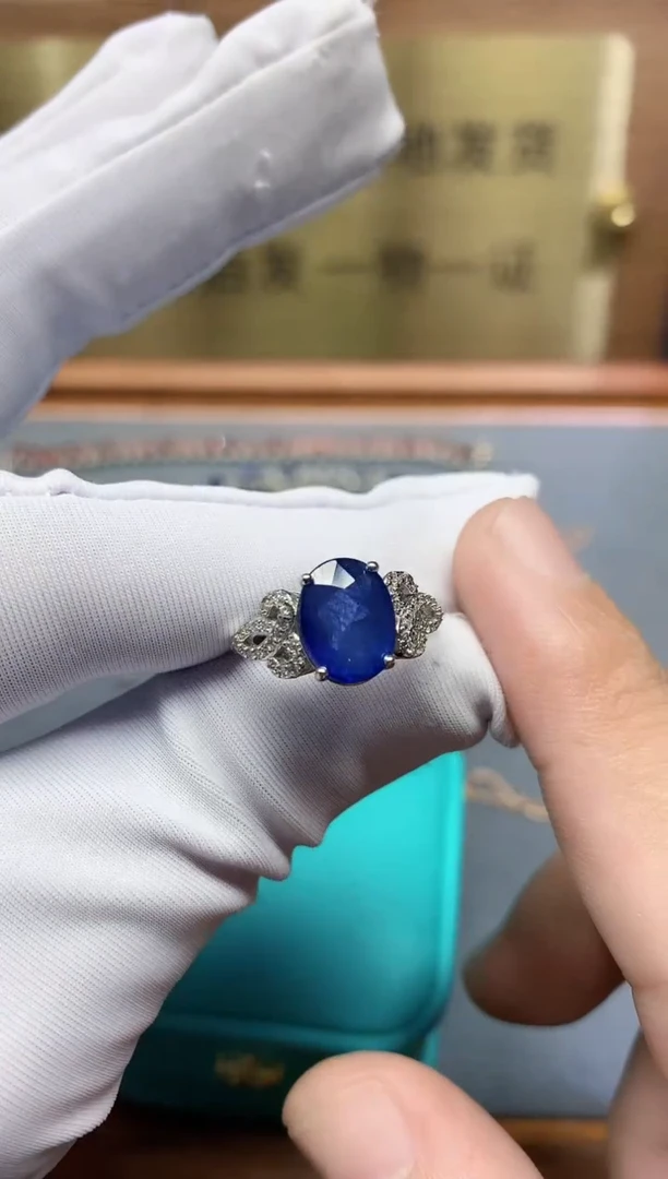 【闪购商品】蓝宝石戒指银S925镶嵌.........