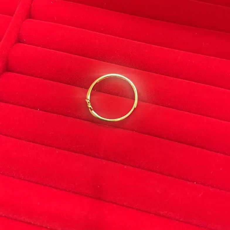 水贝黄金批发足金999【爱心戒指】多样性发其一