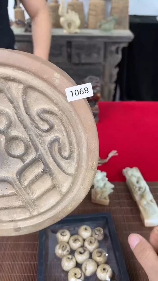 瓷片手工，手绘，陶瓷1068