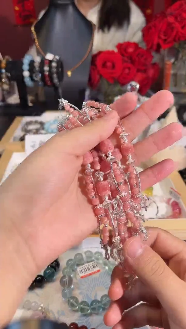 【闪购商品】菱锰矿（红纹石）手绳未镶嵌Q917