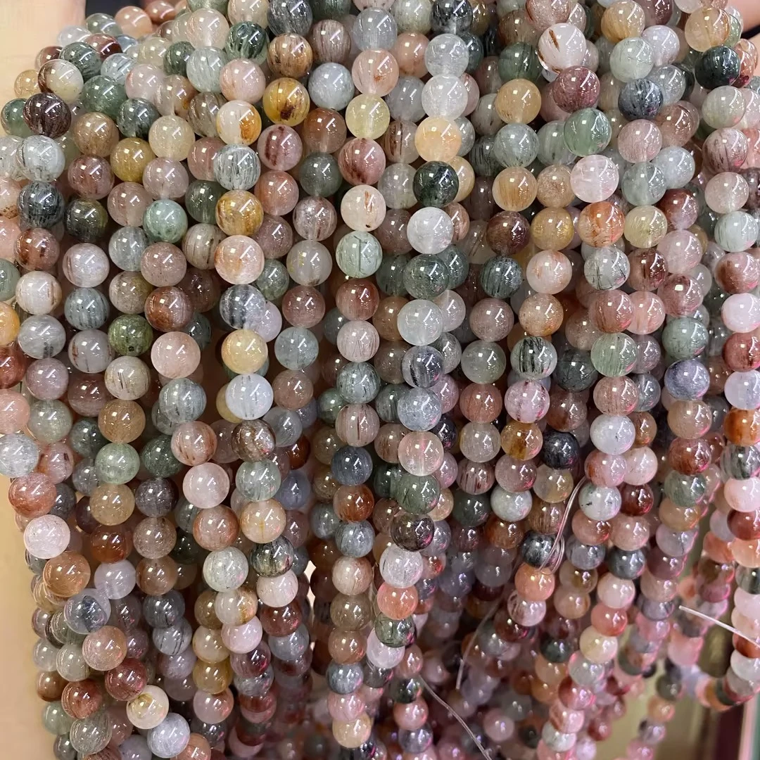 天然彩兔毛手链水晶手链多样性发一