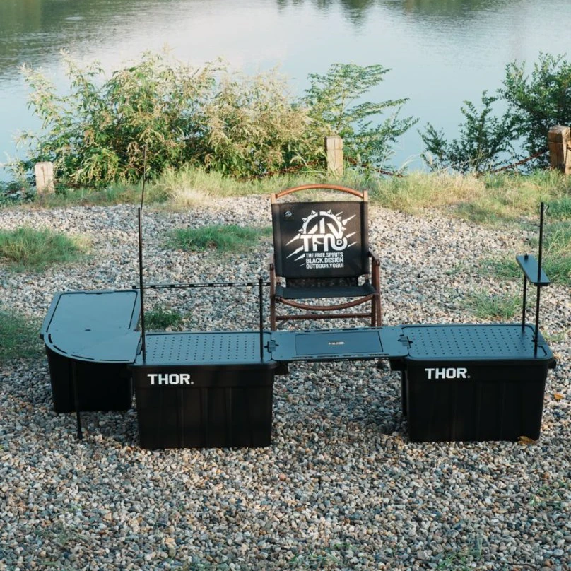 日本THOR CARGO收纳箱配件连接框储物箱盖板铝合金置物架桌子滑轨