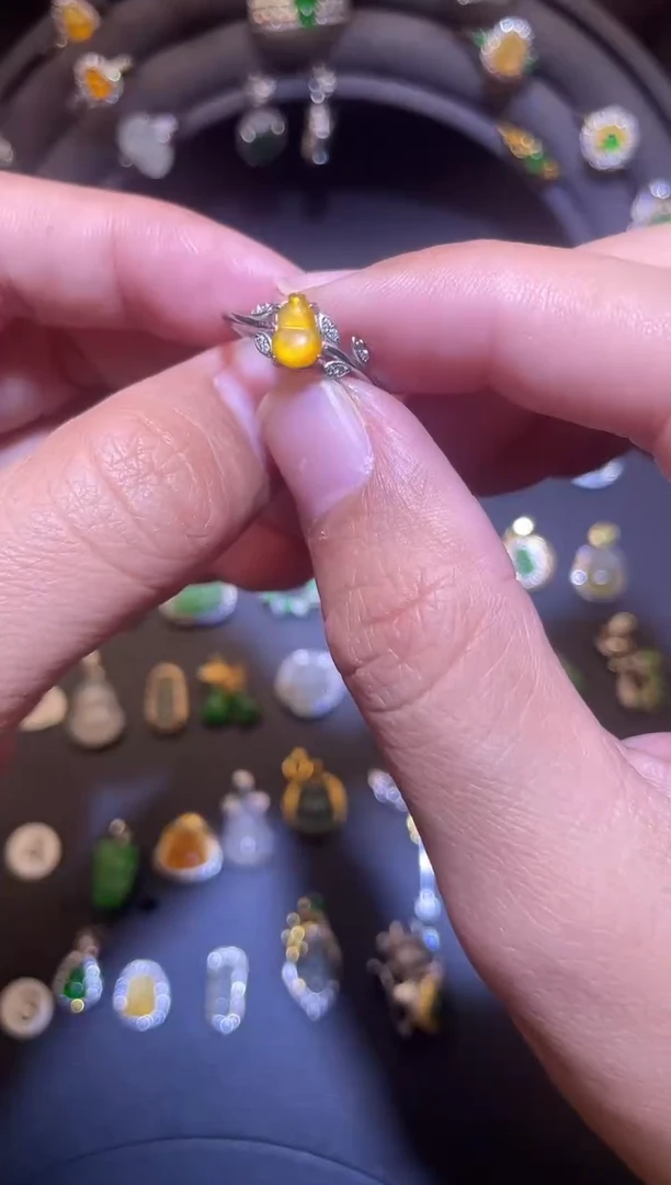 吊坠(不含链)银S925镶嵌翡翠1