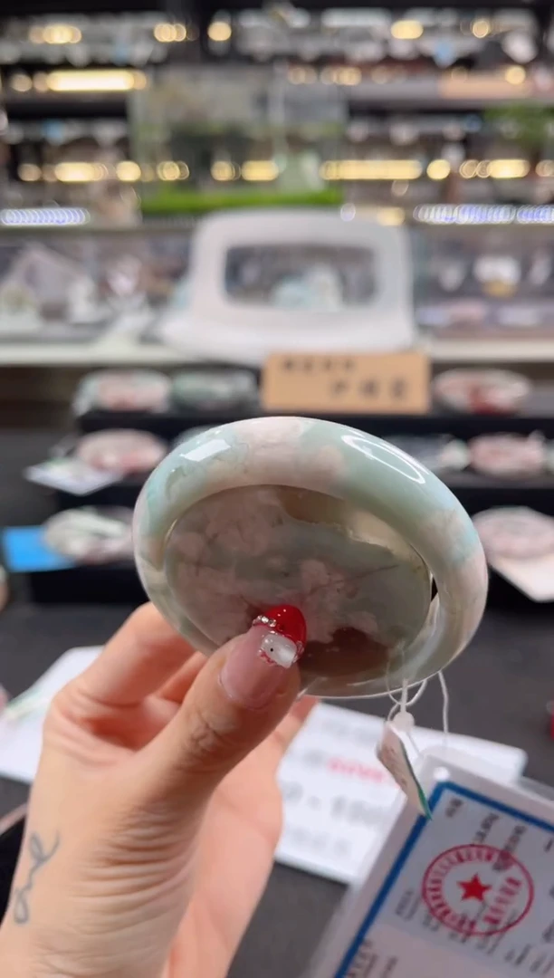 未镶嵌手镯石英质玉圈口（赠品镯心）