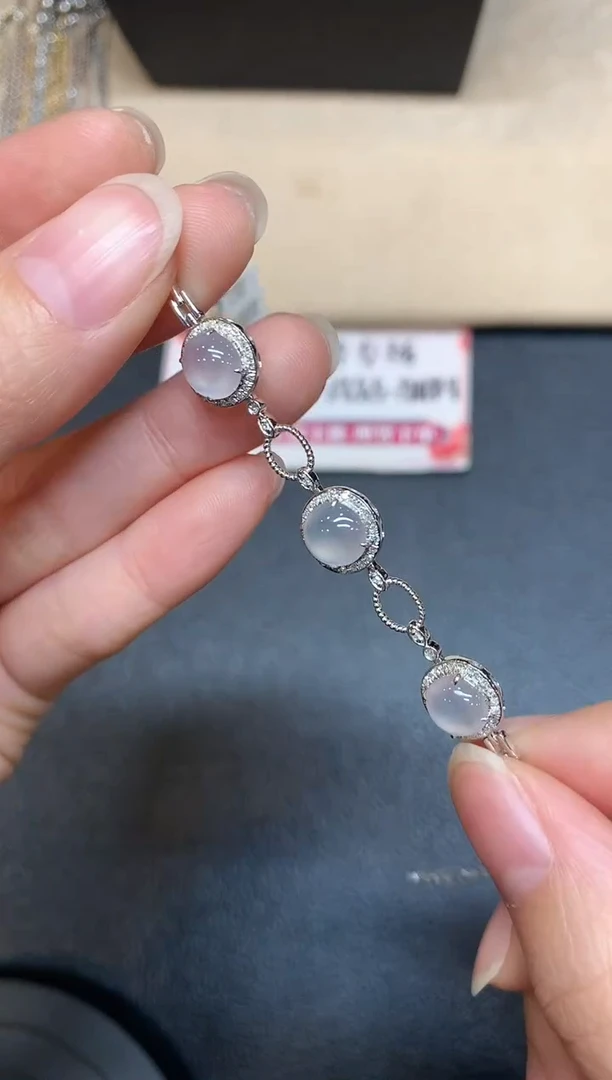 【闪购商品】翡翠手链18K金镶嵌【无鉴赏期