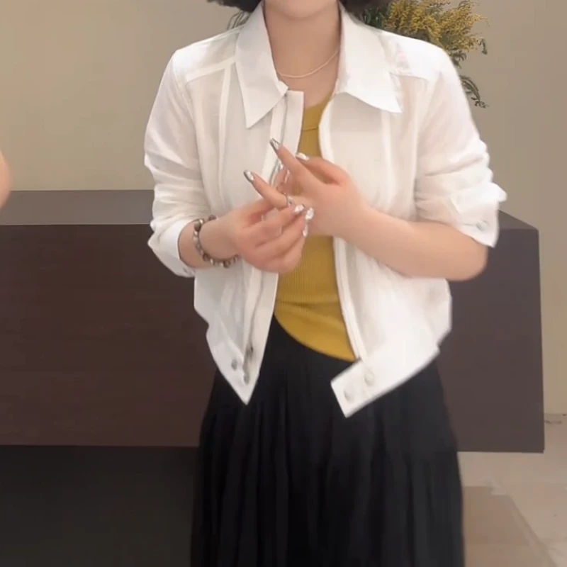 2025网红气质薄款夏季小众休闲百搭显瘦短款防晒外套LK2502615