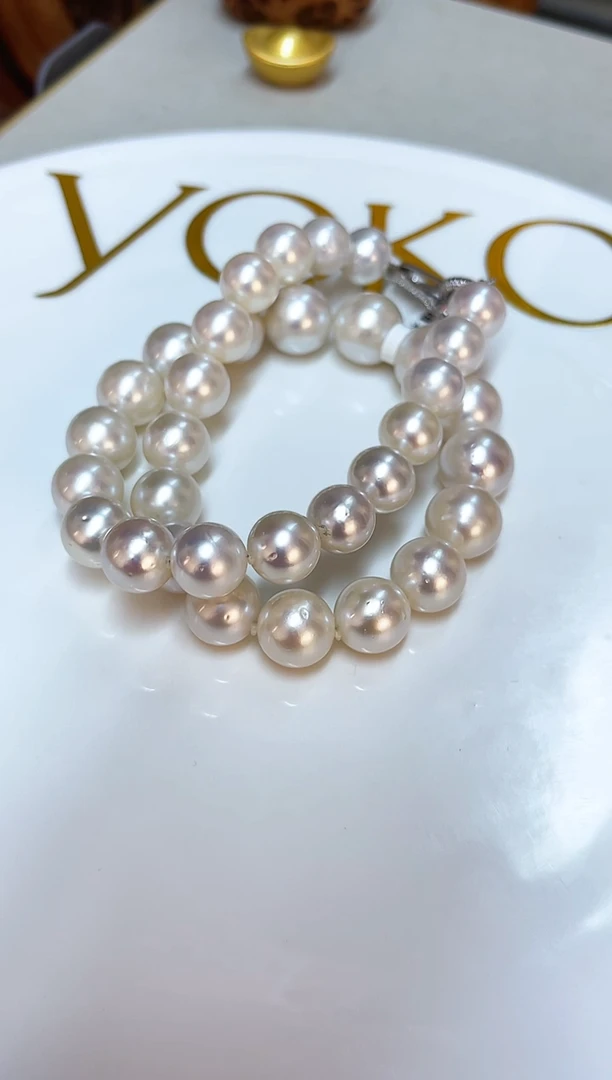 银S925镶嵌颈饰海水珍珠11-14mm