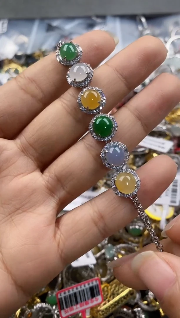 银S925镶嵌戒指翡翠333---4