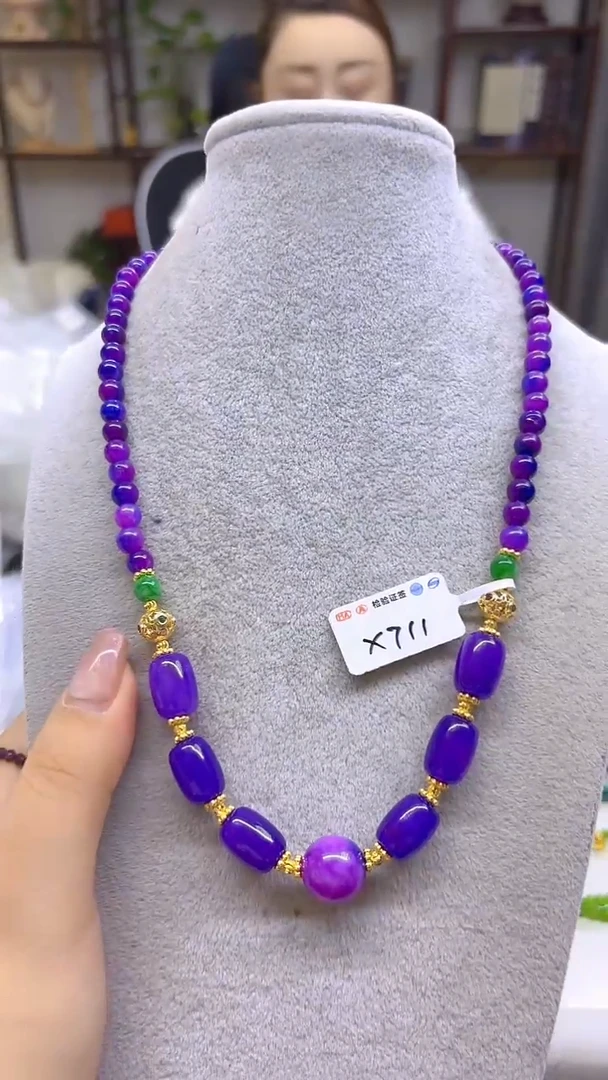 未镶嵌苏纪石（舒俱来）颈饰DIY款X711