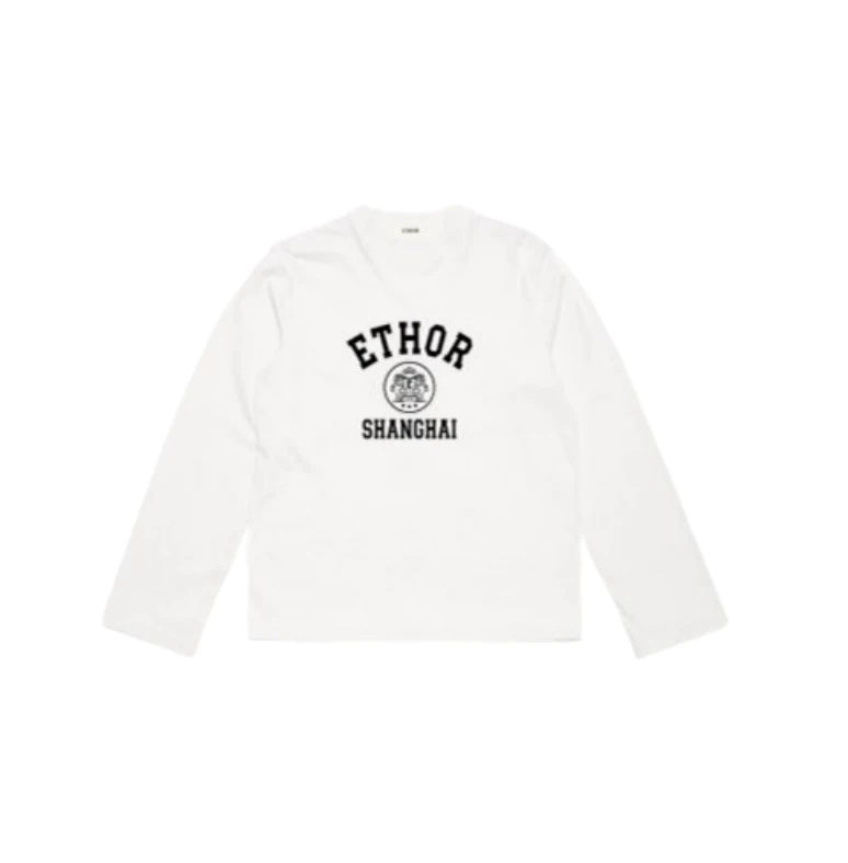 ETHOR  设计师品牌  25秋冬新品烫钻宽松长袖时尚
