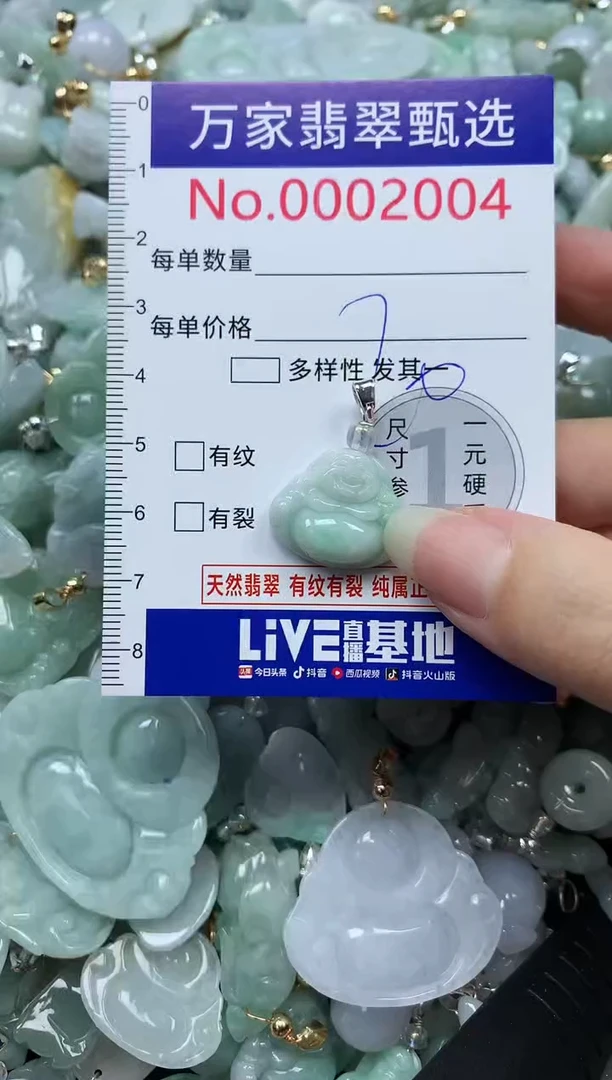吊坠(不含链)未镶嵌翡翠2004