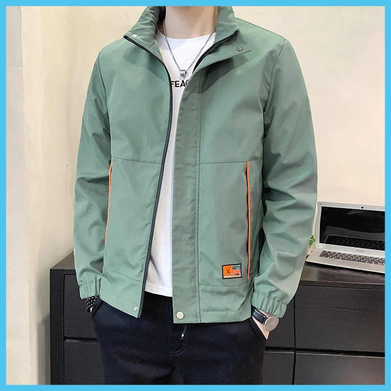 太山象男士防风夹克外套春秋季立领2025新款休闲百搭潮牌宽松男装