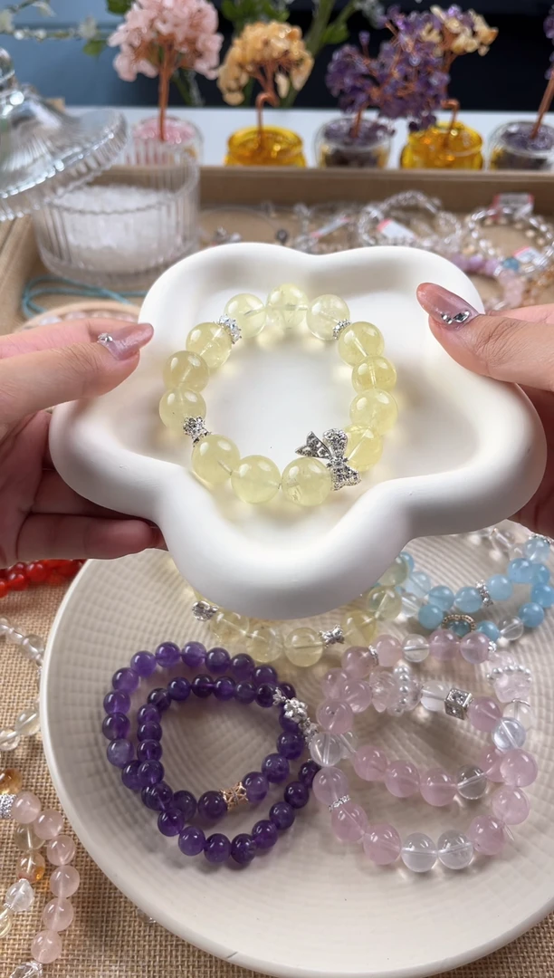 黄晶手链未镶嵌黄水晶设计款手链