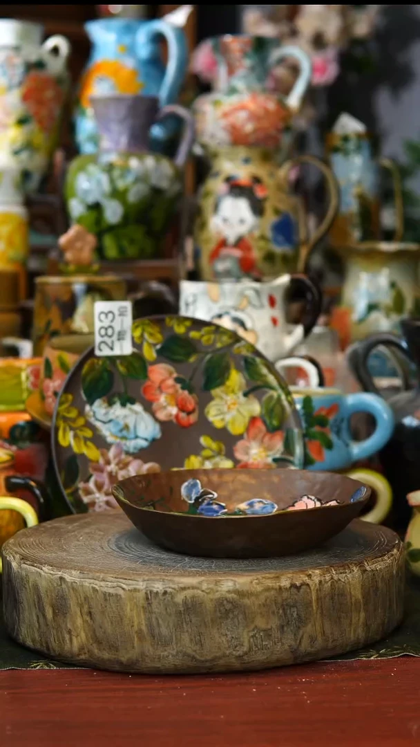 陶瓷306景德镇手工手绘釉下彩