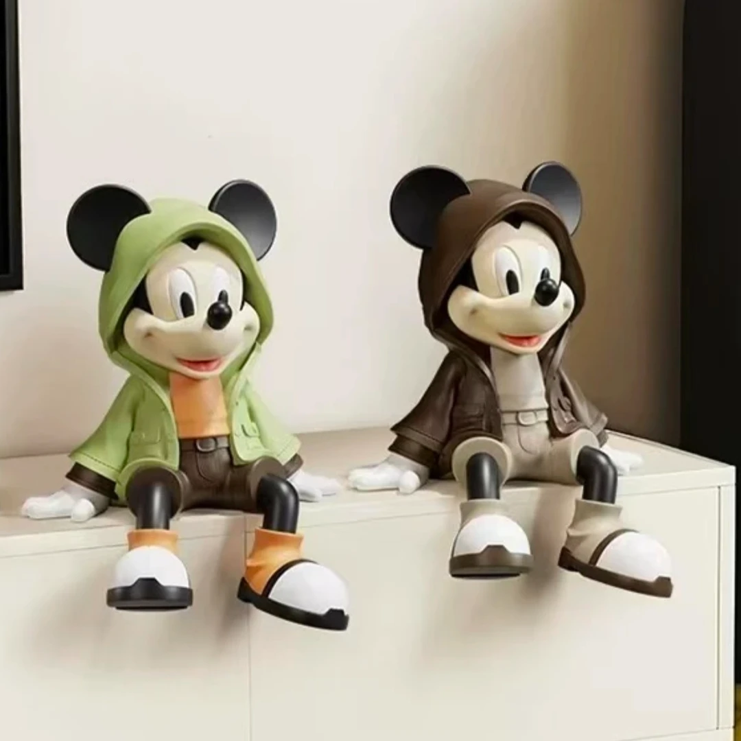 中古披风米奇套装电视柜装饰摆件高级感小众客厅落地玄关柜手办