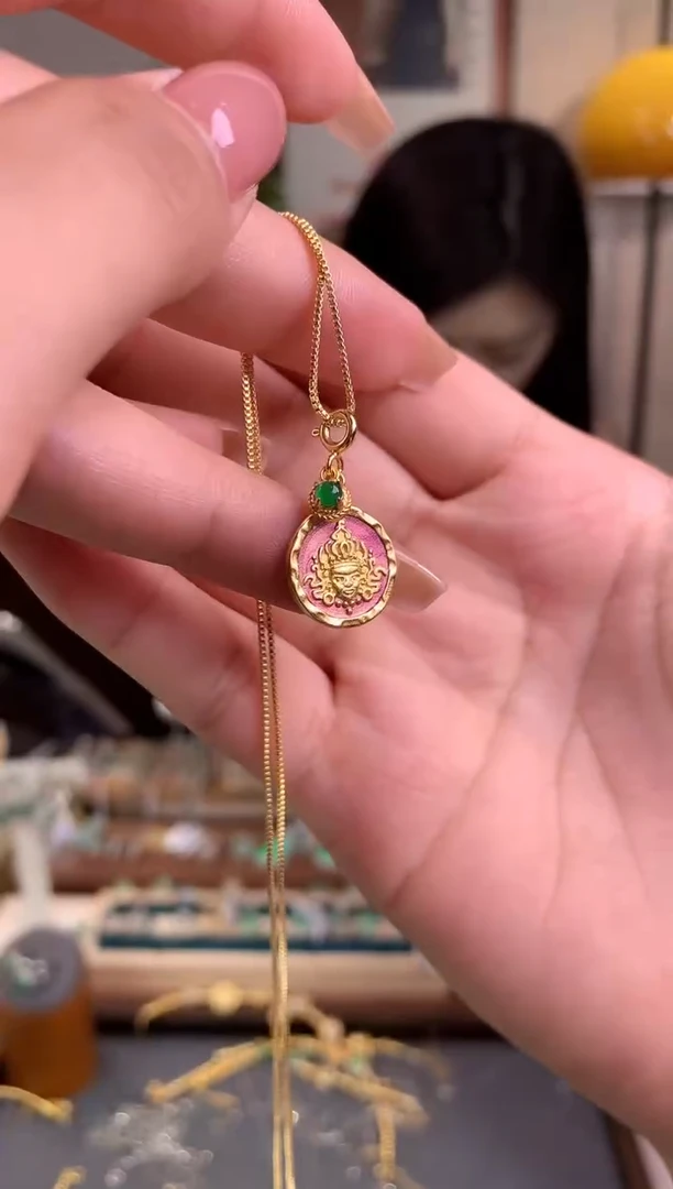 翡翠银S925镶嵌吊坠(不含链)【挽石珠宝】蛋面