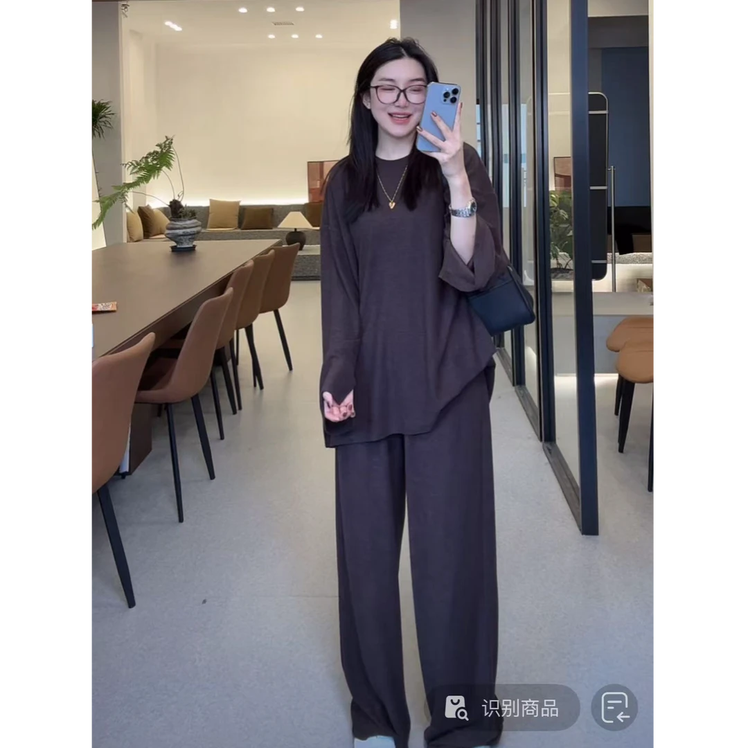 ［REVAN SUN］-大骨架穿搭  枝词  T松弛感套装1758