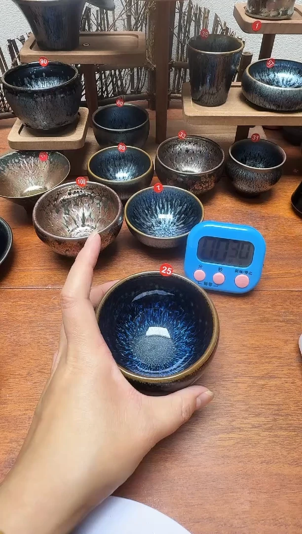 茶盏青*。25号建盏工匠茶器