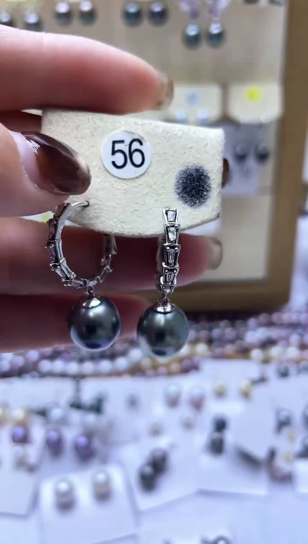 【闪购商品】海水珍珠耳饰银S925镶嵌2