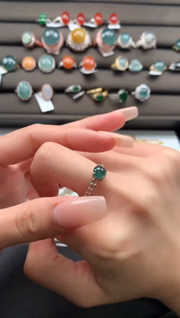 【闪购商品】翡翠戒指银S925镶嵌31231231