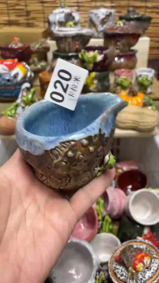 咕**啦020精美粗陶手工柴烧