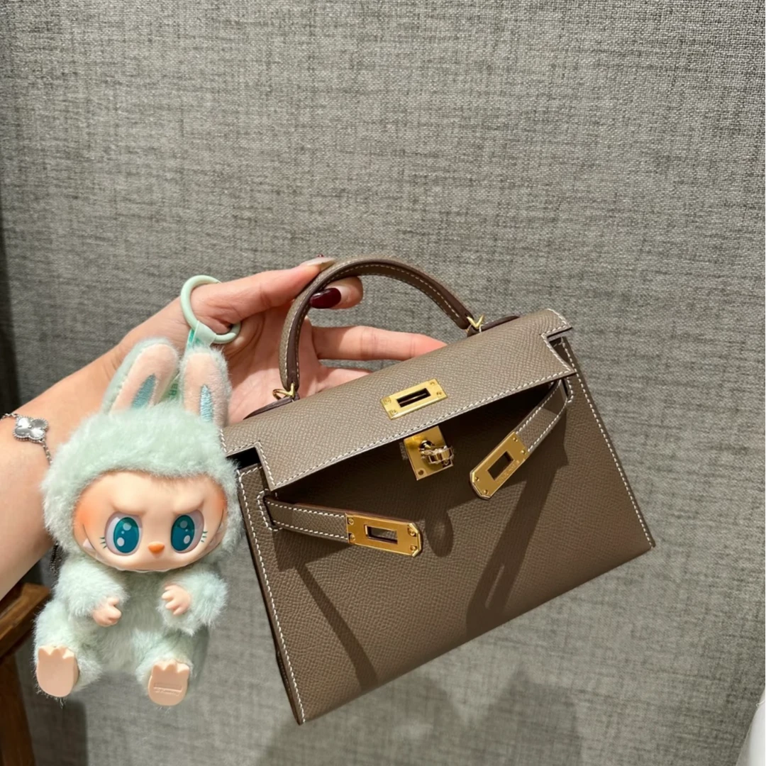 包包2025新款二代凯莉包高级感真皮女士包包质感手提单肩斜挎包女