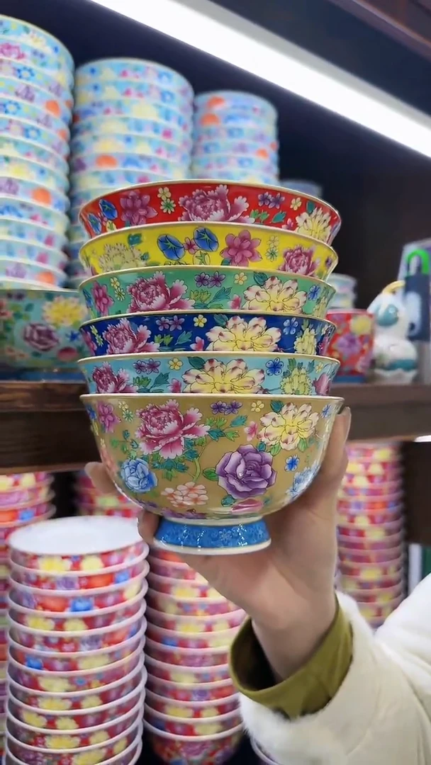 【闪购商品】瓷片5英寸饭碗10个景德镇陶瓷
