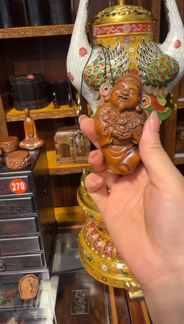 木黄杨木财神68.8888888