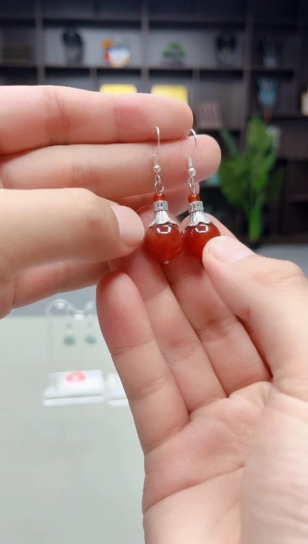 未镶嵌耳饰玛瑙/玉髓A1
