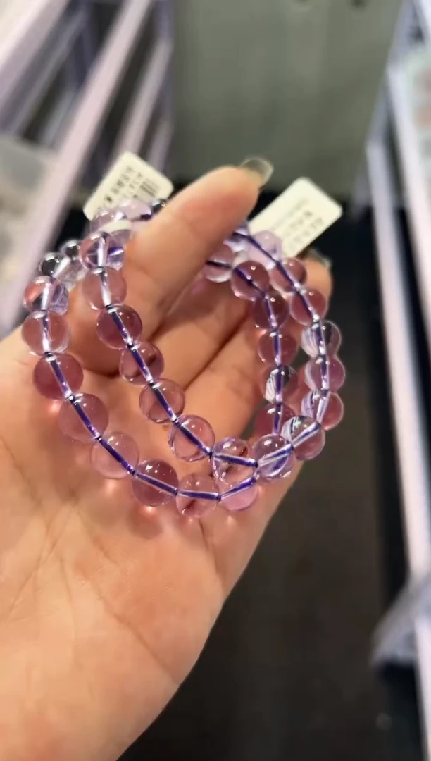 未镶嵌手串水晶紫水晶手串9m+ 多样性发一M38757