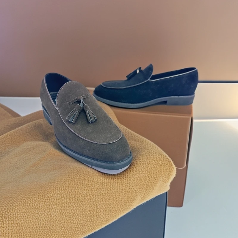 翻皮鞋男款2025新款真皮正装商务鞋