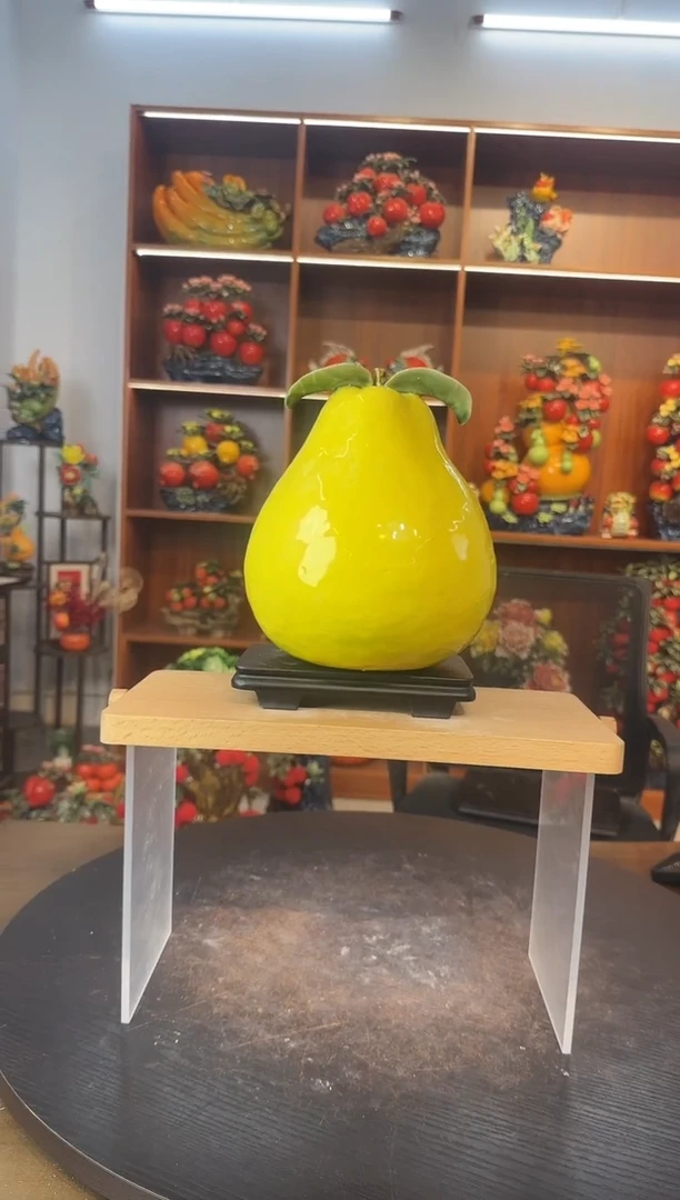 陶瓷大号柚子摆件