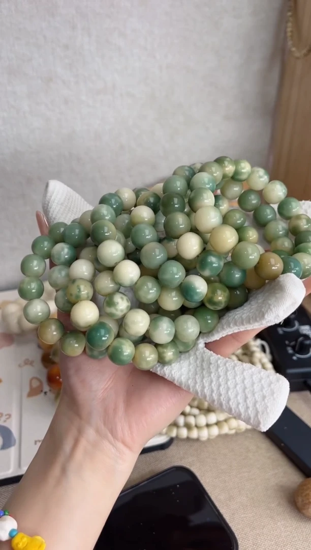 【闪购商品】菩提根/象牙果手串m442玉化苹果12*13mm随机