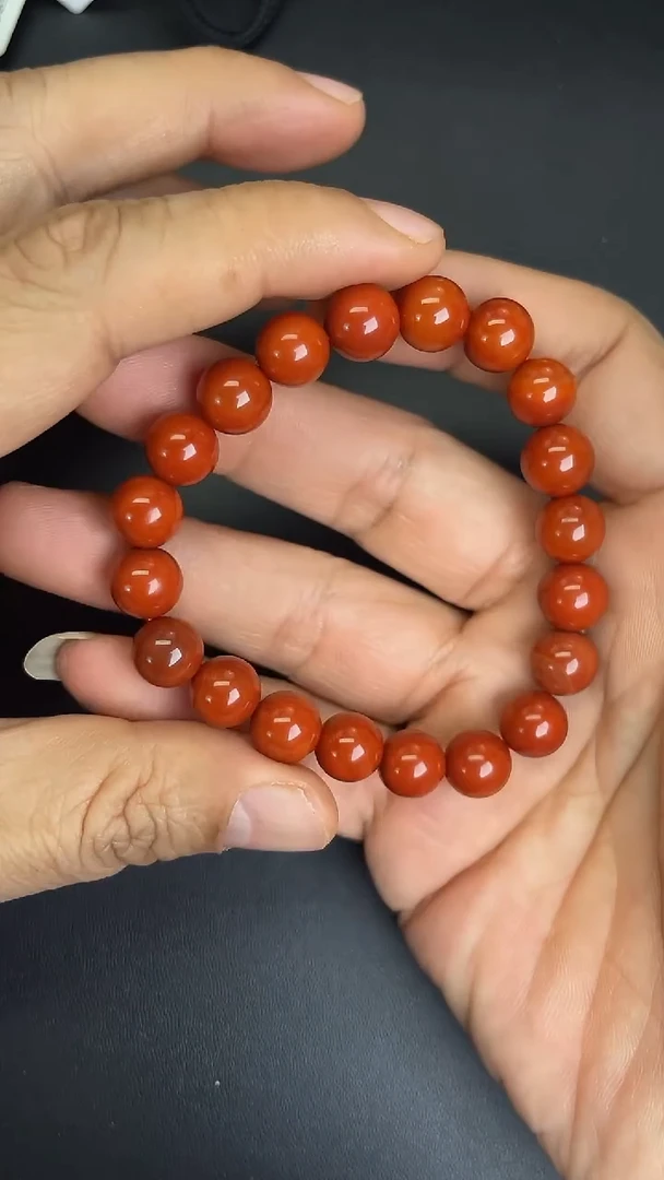 未镶嵌手串玛瑙/玉髓圆珠手串
