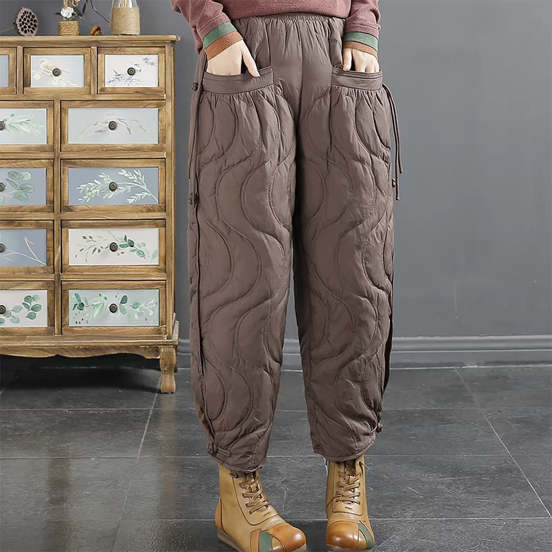 洋气新款 云朵花鸭绒裤长款（新）