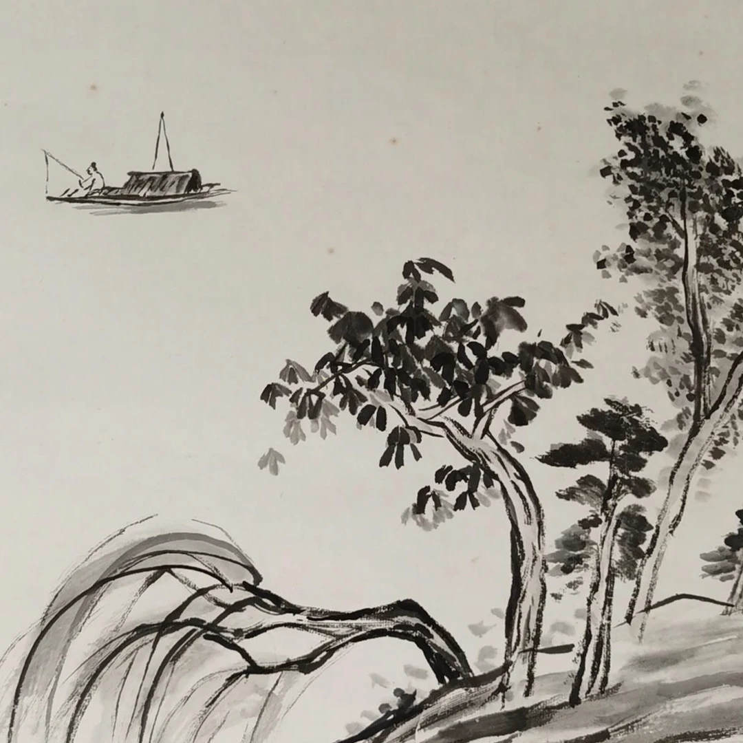 【辽拍】V240722-3-30《山水》（1.4平尺) 纸本镜片 DD3