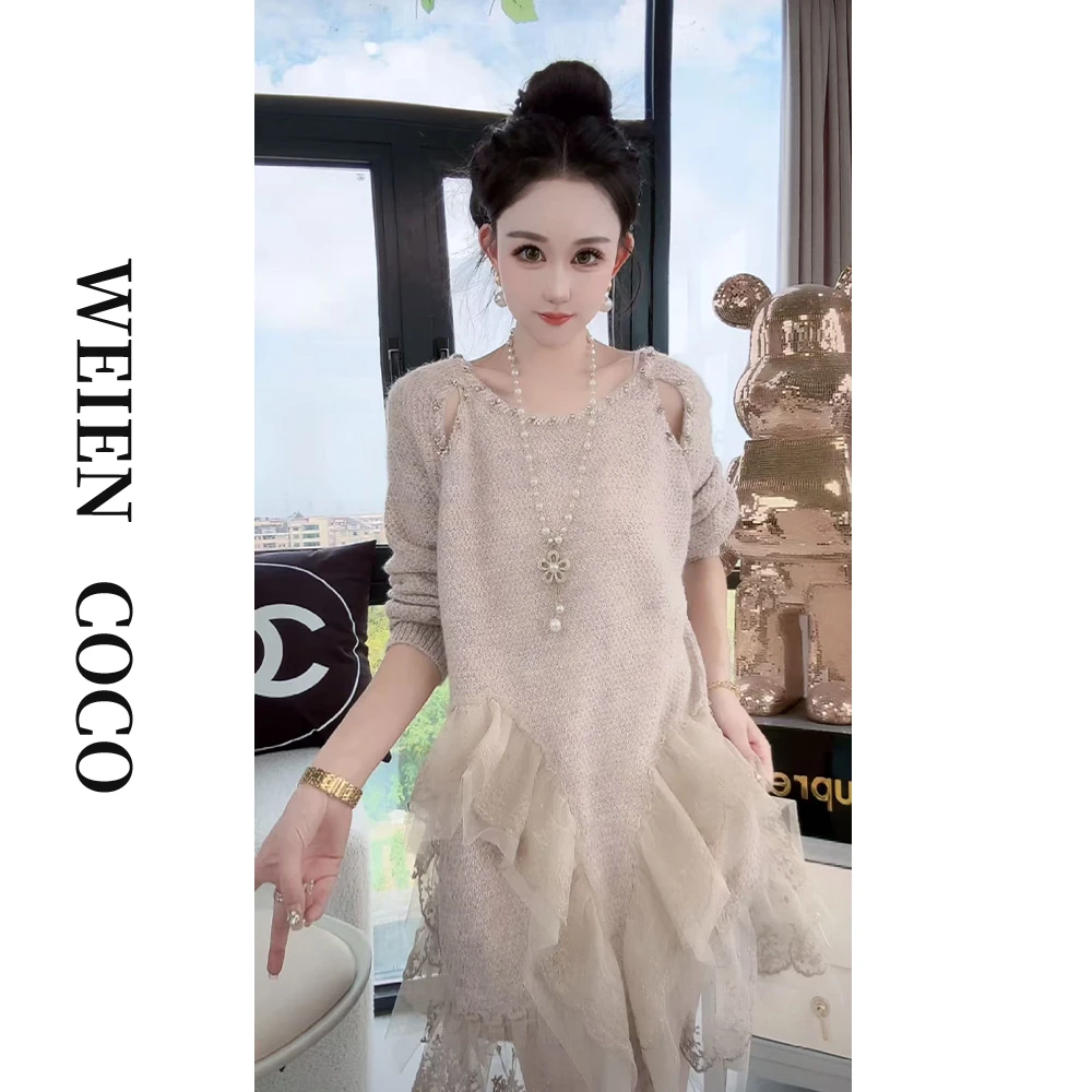 【薇恩COCO】轻奢毛衣时尚修身长袖针织衫套头上衣S5751