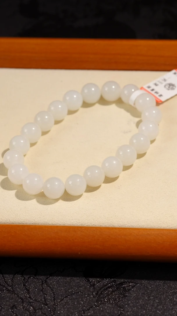 吊坠(不含链)未镶嵌和田玉（白玉）和田玉白玉手串