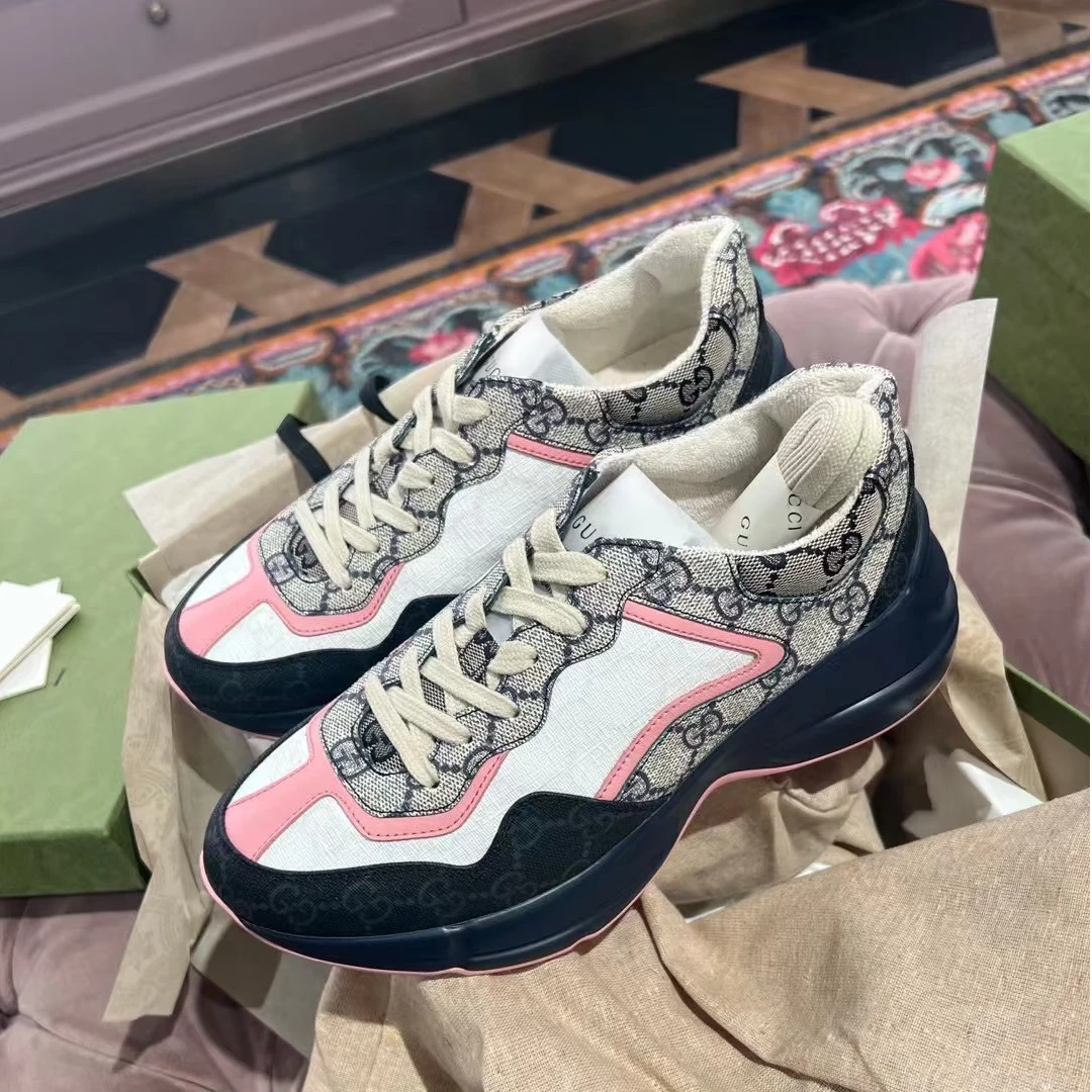 未使用 GUCCI/古驰 Rhyton系带老爹鞋女款