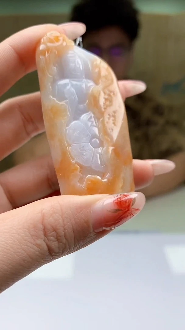 【闪购商品】定制翡翠未镶嵌4688ty-毛货挂件21