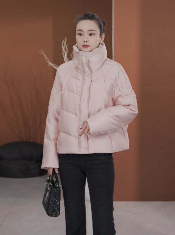 【COCO MARKIE】荼蘼花开丨时尚韩版百搭女士立翻领短款羽绒服ZF193