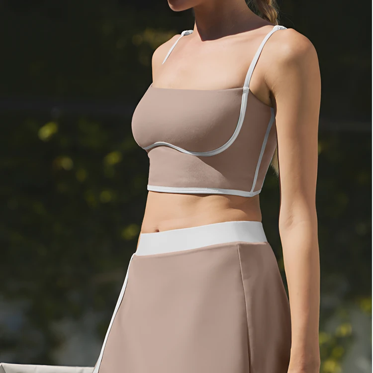 alo官网同款运动穿搭套装女撞色瑜伽文胸美背内衣瑜伽服健身穿搭