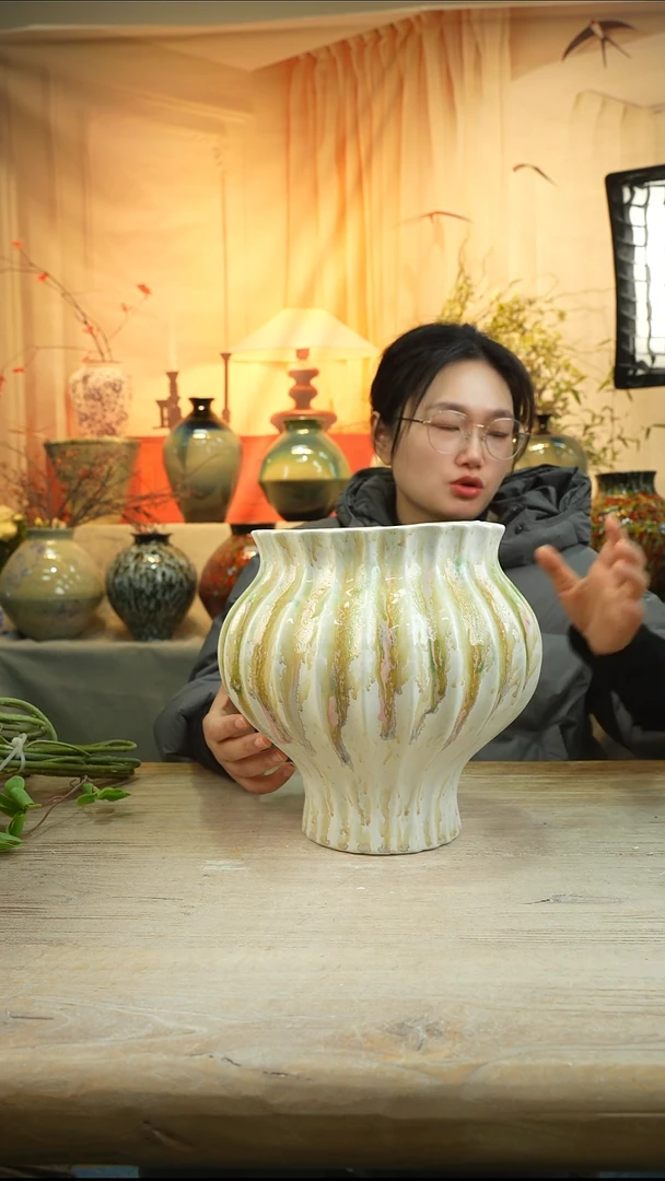 高25口20高温陶瓷花瓶